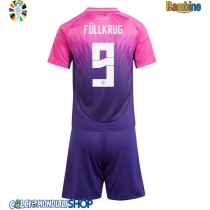 Maglie da calcio Germania Niclas Fullkrug #9 Seconda Maglia Bambino Europei 2024 Manica Corta (+ Pantaloni corti)